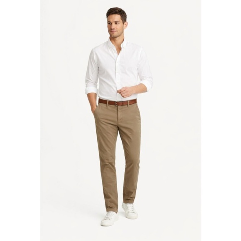 Flag & Anthem Castleton Oakland Slim Fit Chino Pants‎ Khaki 35x30 Mens NWT